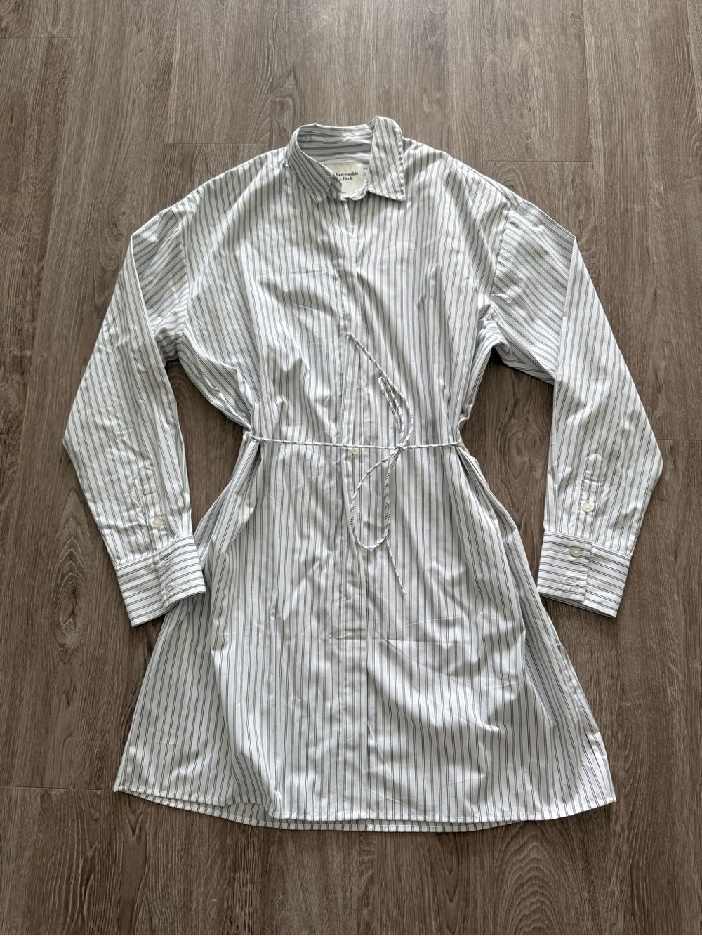Abercrombie & Fitch Oversized Long-Sleeve Shirt Dress